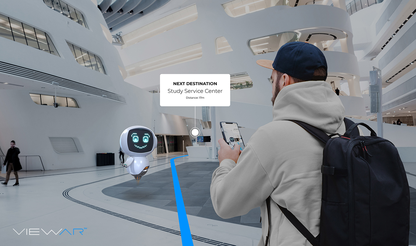ar indoor navigation with INDOAR public institutions